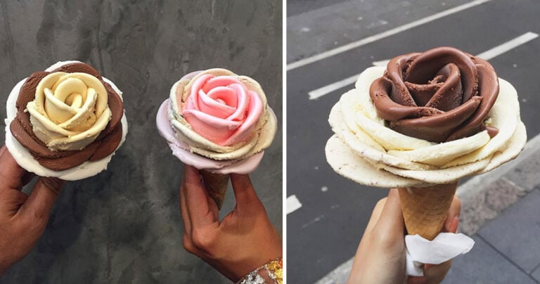 Η νέα τάση στα παγωτά είναι να έχουν σχήμα λουλουδιού