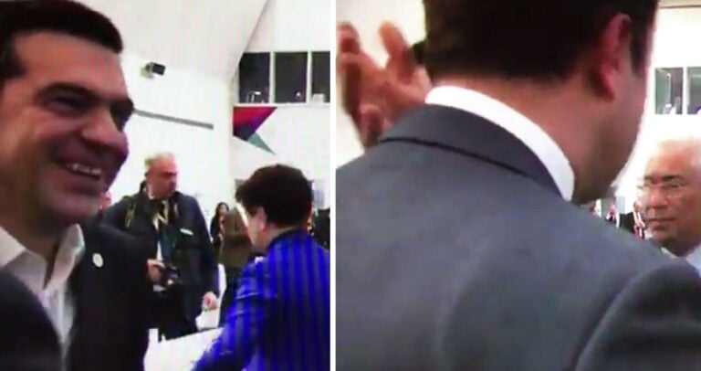 Η φιλική σφαλιάρα του Τσίπρα στον πρωθυπουργού του Λουξεμβούργου