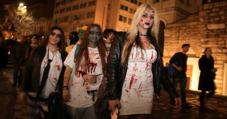 Φωτογραφίες και βίντεο από την χθεσινή παρέλαση των ζόμπι στην Αθήνα