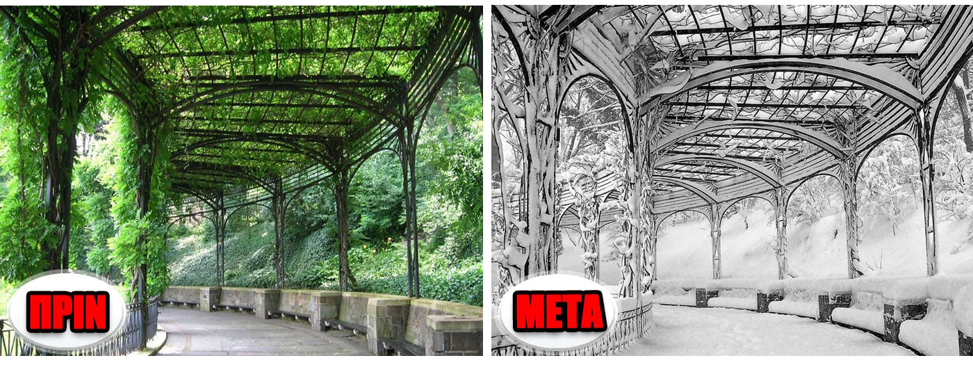 A-pergola-in-Central-Park,-New-York,-USA