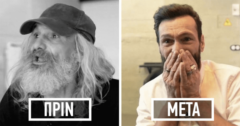 Άστεγος βάζει τα κλάματα όταν τον κουρεύει δωρεάν κουρέας και τον μεταμορφώνει