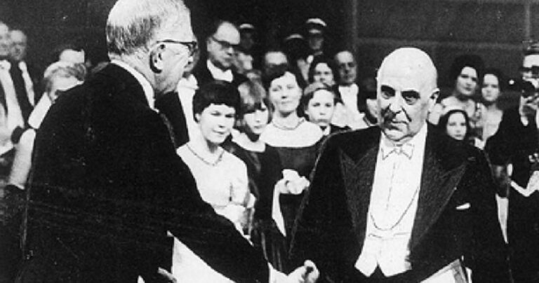 Η ομιλία του Γ. Σεφέρη κατά την απονομή του βραβείου Νομπέλ στη Λογοτεχνία