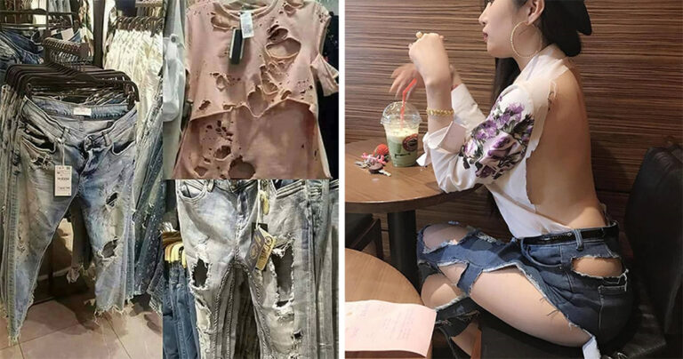 Τα σκισμένα ρούχα είναι πλέον η μεγαλύτερη μόδα αυτή την στιγμή παγκοσμίως