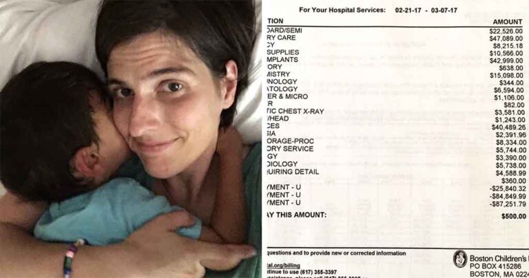 Αμερικάνα μητέρα δείχνει τον εξωφρενικό λογαριασμό νοσοκομείου που πλήρωσε για το παιδί της