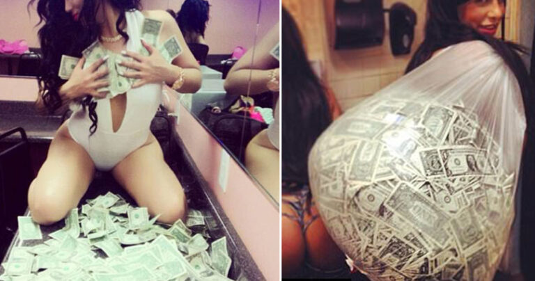 Στρίπερς δείχνουν σε φωτογραφίες πόσα λεφτά βγάζουν σε μια νύχτα