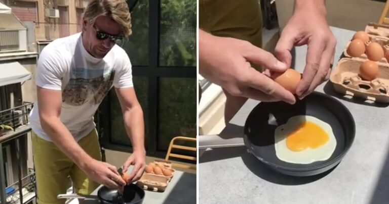 Ο Σπύρος Σούλης έφτιαξε ομελέτα μόνο με τη βοήθεια του ήλιου