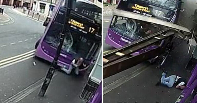 Λεωφορείο χτυπάει Βρετανό και αυτός σηκώνεται και μπαίνει στην παμπ