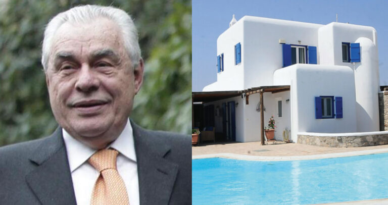 Τη βίλα του στη Μύκονο πουλάει βουλευτής και πρώην υπουργός της Νέας Δημοκρατίας