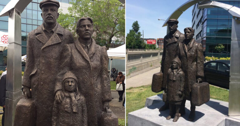 Tο άγαλμα του Έλληνα Μετανάστη στο Μόντρεαλ του Καναδά