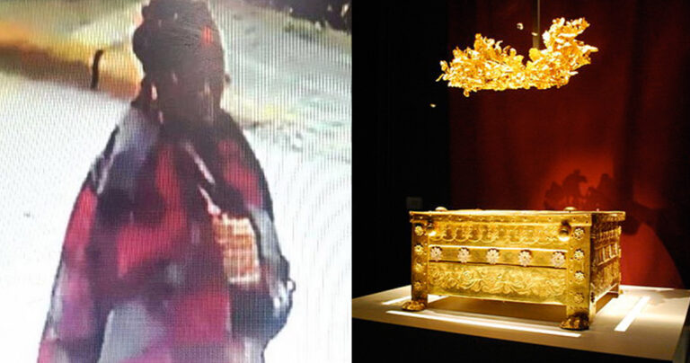 Μυστηριώδης Αφρικανή ψέκασε αρχαία αντικείμενα στη Βεργίνα και προκάλεσε καταστροφές