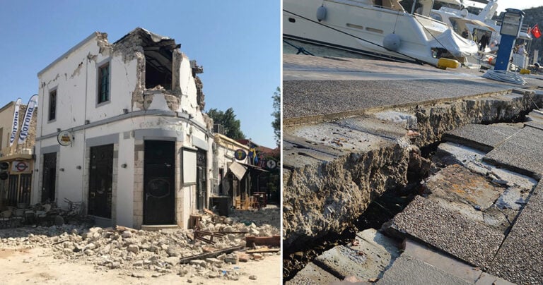 30 φωτογραφίες από την Κω που δείχνουν το μέγεθος της καταστροφής που προκάλεσε ο σεισμός