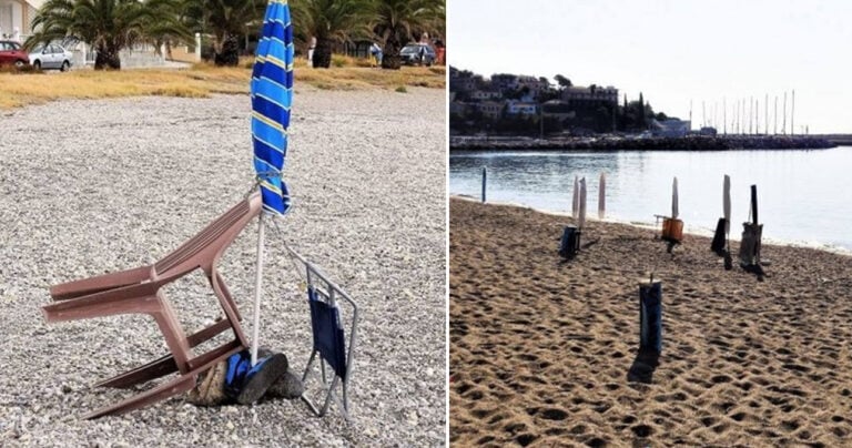 H ελληνική πατέντα για να «καβατζώνουν» θέσεις στην παραλία