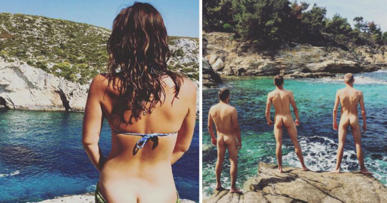 Τουρίστες έρχονται στην Ελλάδα κατεβάζουν τα παντελόνια τους και φωτογραφίζουν τα οπίσθιά τους