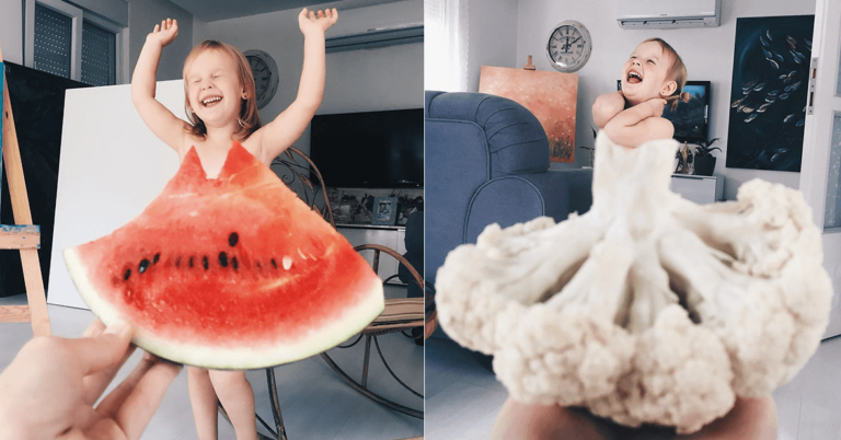 Μητέρα «ντύνει» την κόρη της με φαγητά και λουλούδια και την κάνει διάσημη στο διαδίκτυο