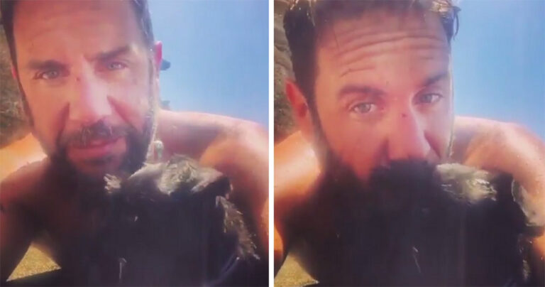 O Γιώργος Μαζωνάκης υιοθέτησε πυροαδέσποτο σκυλί και ανέβασε βίντεο με το νέο του φίλο