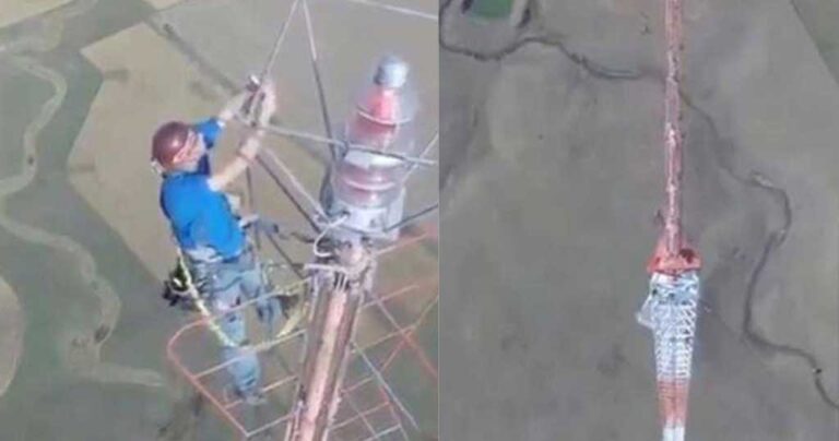 Άντρας αλλάζει μια λάμπα μισό χιλιόμετρο από τη γη και παίρνει 20.000 δολάρια μισθό