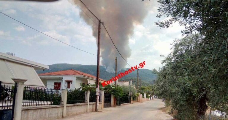 Η βροχή έσβησε τη μεγάλη φωτιά στο Ρυτό Κορινθίας