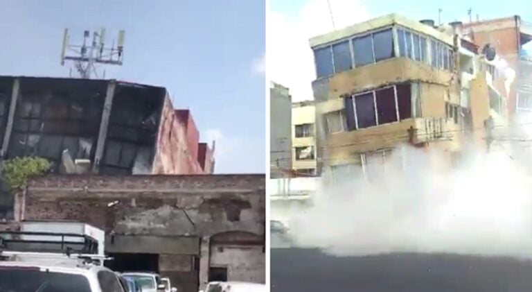 Πολυκατοικίες καταρρέουν σαν χάρτινοι πύργοι στον χτεσινό σεισμό στο Μεξικό
