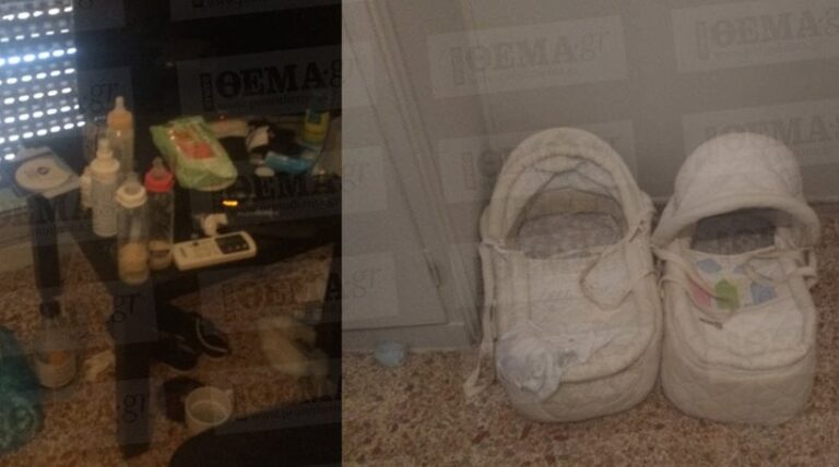 Φωτογραφίες μέσα από το διαμέρισμα όπου βρέθηκαν εγκαταλελειμμένα δίδυμα αγοράκια