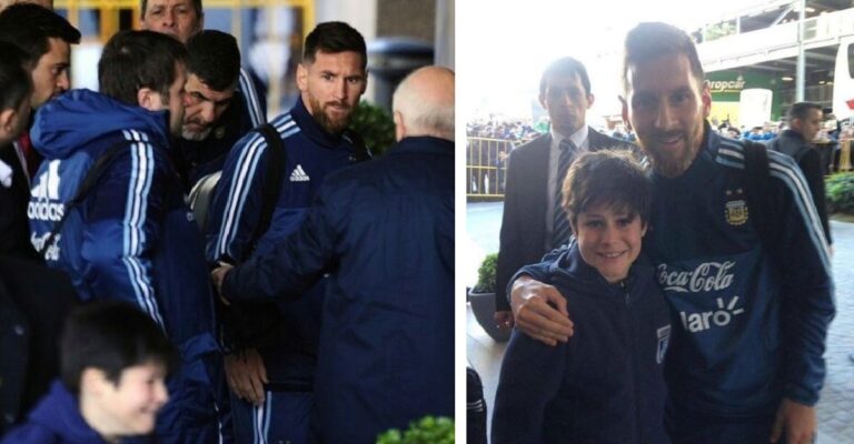 Ο Μέσι είδε ένα μικρό αγόρι να κλαίει και σταμάτησε για να βγει φωτογραφία μαζί του