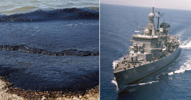 Και το Πολεμικό Ναυτικό στη «μάχη» κατά της πετρελαιοκηλίδας