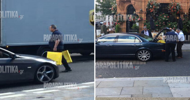 O Πάνος Καμμένος ψωνίζει με Τζάγκουαρ στο Λονδίνο