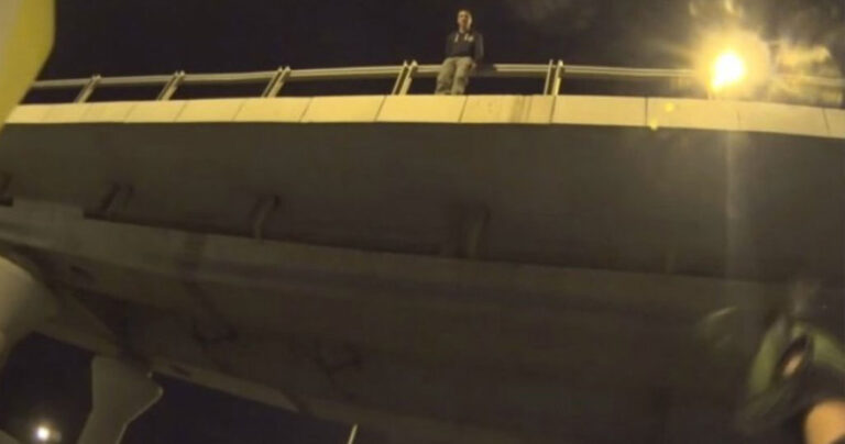 Mηχανόβιος ρισκάρει τη ζωή του και σώζει έναν άνδρα που ετοιμαζόταν να αυτοκτονήσει