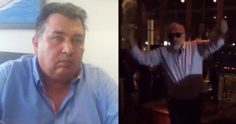 Ο Κουρουμπλής χορεύει ζεϊμπέκικο στη γιορτή του ιδιοκτήτη του «Αγία Ζώνη ΙΙ»