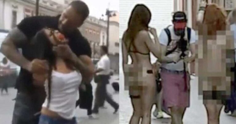 Γυναίκες γύριζαν ταινία ποpνό μέρα μεσημέρι μπροστά από κυβερνητικό κτίριο