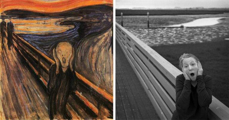 66χρονη αναδημιουργεί διάσημους πίνακες με μοναδικό τρόπο