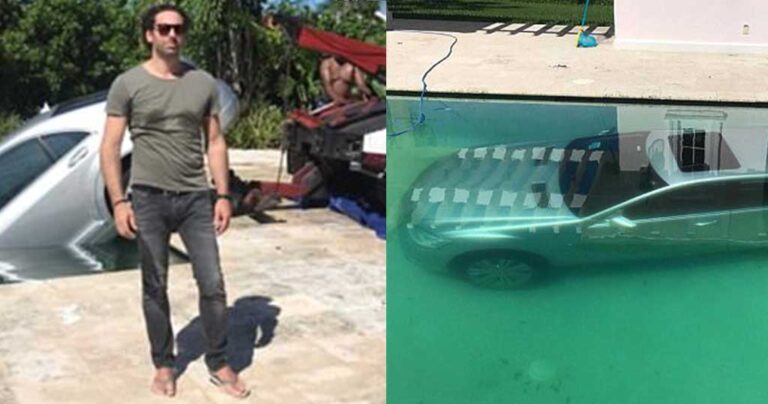 Τραπεζίτης χώρισε την κοπέλα του και αυτή του έριξε την Mercedes στην πισίνα