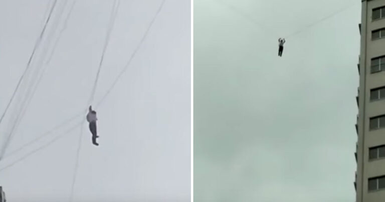 Κινέζος σκαρφάλωσε σε καλώδιο για να μην πληρώσει τον λογαριασμό του ξενοδοχείου