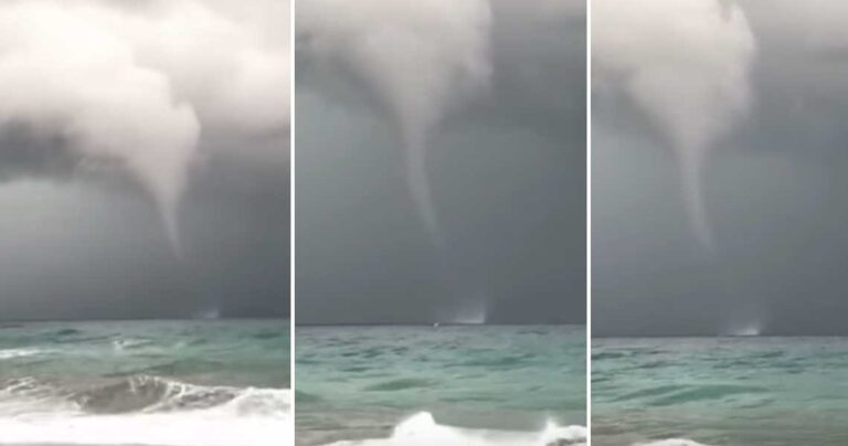 Βίντεο με υδροστρόβιλο που χτύπησε το Γεράνι Χανίων στην Κρήτη