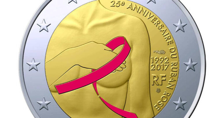 Συλλεκτικό κέρμα των 2 ευρώ στη μάχη κατά του καρκίνου του μαστού