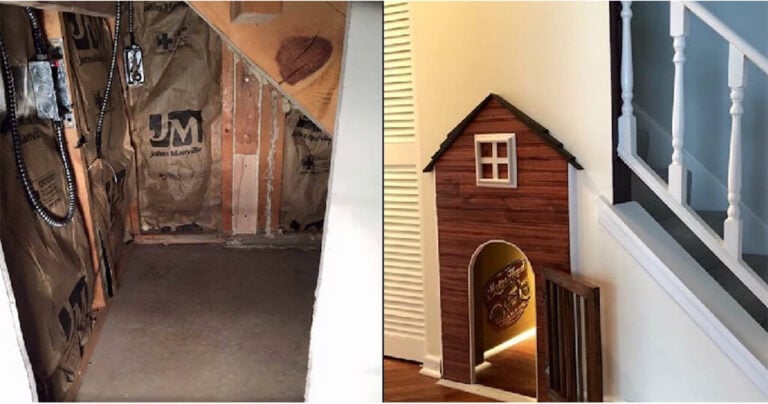Άντρας δημιούργησε το τέλειο σπίτι για τον σκύλο του κάτω από τις σκάλες του σπιτιού του