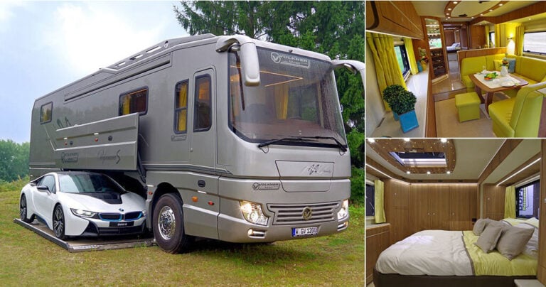 Το πιο υπερσύγχρονο τροχόσπιτο στον κόσμο έρχεται με ενσωματωμένο γκαράζ