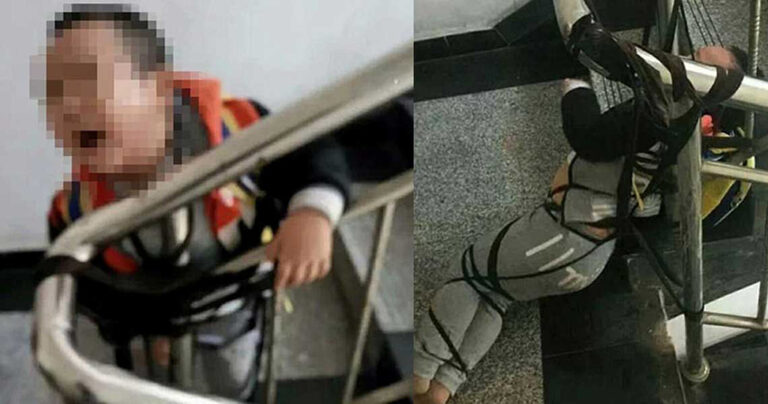 Μάνα έδεσε το παιδί της σε κάγκελα όταν ο πρώην άντρας της ξέχασε να πληρώσει την διατροφή