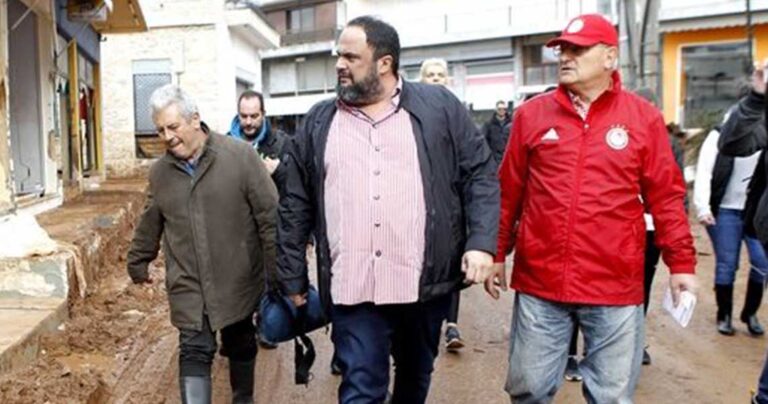 Ο Βαγγέλης Μαρινάκης επισκέφτηκε τη Μάνδρα