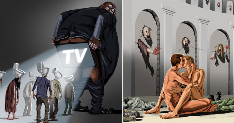 15 σκίτσα που σατιρίζουν έντονα την σημερινή εποχή