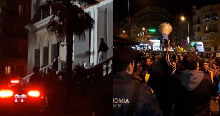 «Φεύγεις σαν κλέφτης»: «Γιούχα» σε Τσίπρα ενώ αποχωρούσε από το υπ. Μακεδονίας