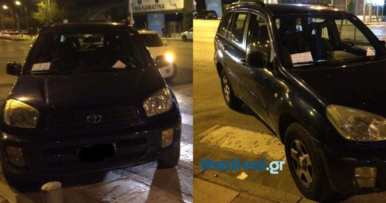 Εξωφρενικό παρκάρισμα στην Θεσσαλονίκη – Πήρε την απάντηση που του άξιζε