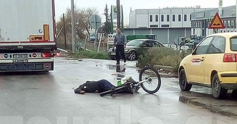 Φορτηγό αποκεφάλισε ποδηλάτη σε τροχαίο στην Εθνική Οδό