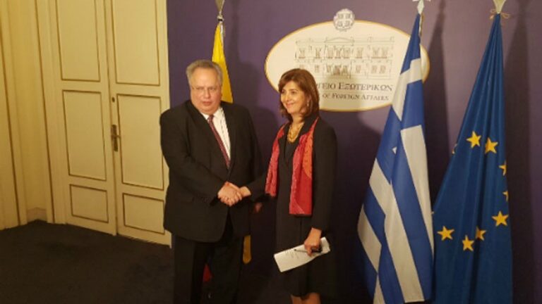 Σε τροχιά ανάπτυξης οι σχέσεις Ελλάδας – Κολομβίας