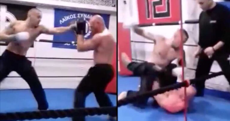 O Κασιδιάρης πλακώνει στο ξύλο αντίπαλο σε αγώνα μέχρι τελικής πτώσης