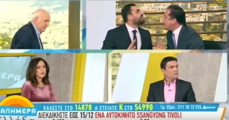 Άγριος καβγάς Γεωργιάδη-Κωνσταντινέα στον Παπαδάκη – Παραλίγο να παίξουν μπουνιές