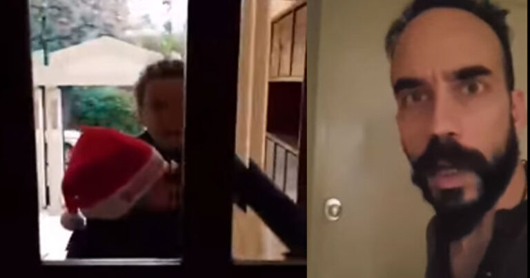 Ο Μουζουράκης κατέγραψε τις αντιδράσεις των παιδιών που πήγαν να του πουν τα κάλαντα