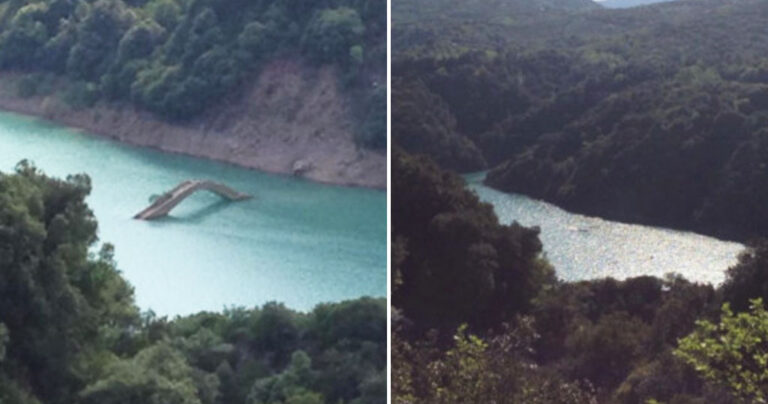 Tο γεφύρι στο Καρπενήσι που εμφανίζεται και εξαφανίζεται ανάλογα με τον καιρό