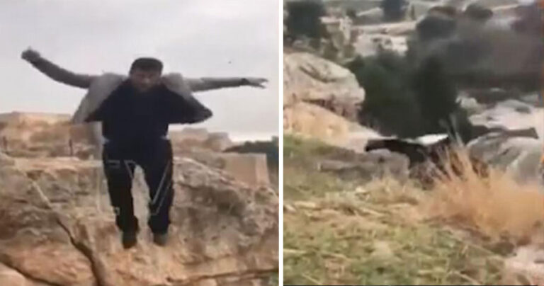 Τούρκος ποζάρει για φωτογραφία στα γενέθλιά του παραπατά και πέφτει από γκρεμό