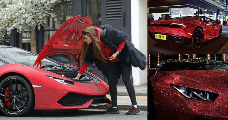 Ρωσίδα κυκλοφορεί με Lamborghini που έχει πάνω 1,3 εκατ. κρυστάλλους Σβαρόβσκι