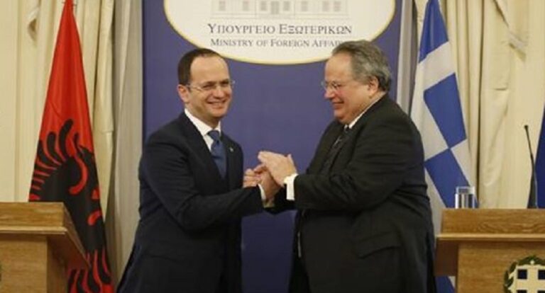 Ο Αλβανός ΥΠΕΞ προκαλεί Κοτζιά: «Θα μιλήσουμε και για Τσαμουριά»